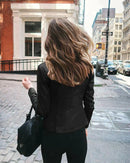 Jaqueta de Couro Feminina - Moda Inverno