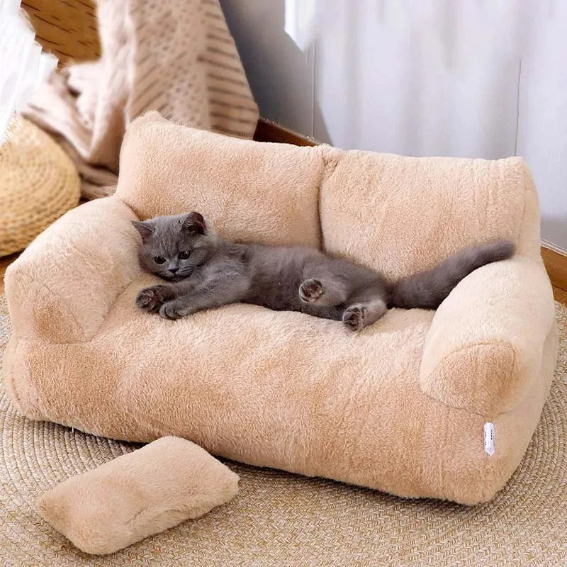 Cama de Gato de Luxo Sofá Inverno Quente