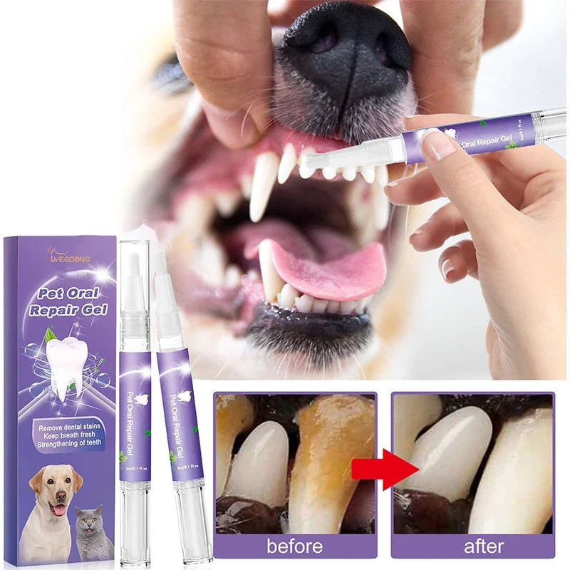 Gel de limpeza oral para cães