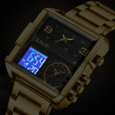 Relógio Ouro Aço Esporte